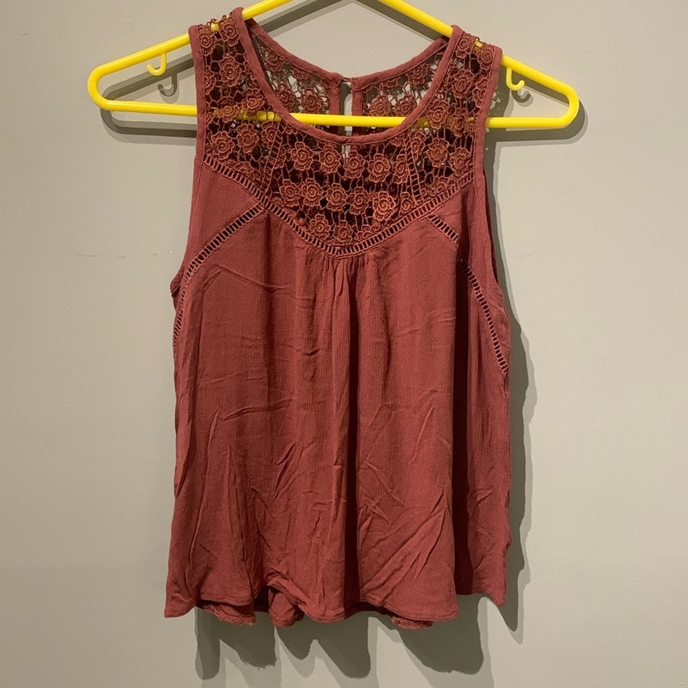 Eclipse Floral Lace Tank Top